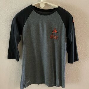 Nike Dri-Fit Oklahoma State University 3/4 Sleeve Tee Shirt Women’s Size Medium